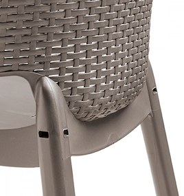 Set mobilier de grădină Evyon 4+1 cappuccino