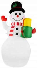 Om de zăpadă gonflabil LED 155 cm