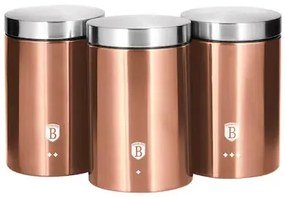 Set 3 recipiente pentru bucatarie Rose Gold Berlinger Haus BH 1605