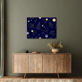 Tablou pe sticlă - Universul (70x50 cm)