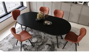 Masă extensibilă de dining ARTUR, neagră