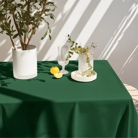 Goldea față de masă loneta - verde închis 120 x 180 cm