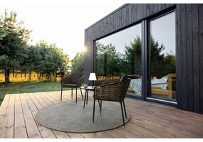 Scaun de grădină gri din metal Maribela – Bizzotto