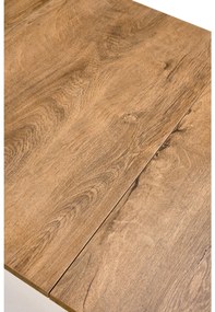 Masă de sufragerie extensibilă Tentempies (stejar hnedý + negru) (pentru 4-6 persoane). 1116984