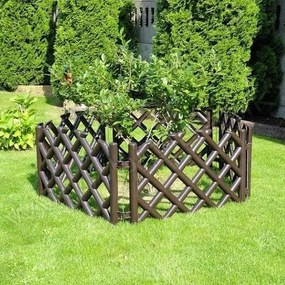 Gărduleț de grădină, grilaj maro