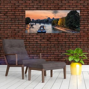 Tablou - gondole italiene (120x50 cm)