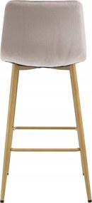 Scaun de bar POZZA VELVET, bej