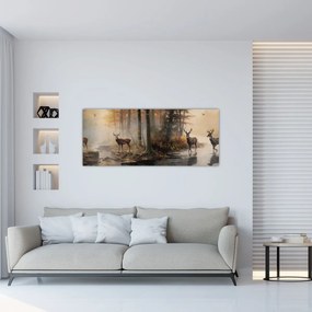 Tablou - Vintage pictura wildlife (120x50 cm)