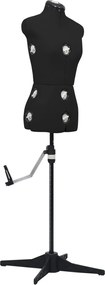 vidaXL Formă pentru rochie femeie reglabilă negru, dimensiune S 33-40