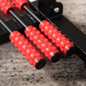 HOMCOM Bicicleta de antrenament portabila reglabila pe inaltime cu afisaj LCD si role pentru masaj la picioare pentru varstnici, Batrani | AOSOM RO