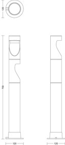 SET 3x lampă LED de exterior Philips GARDENLINK DESI LED/1,5W/230V 2700K IP44