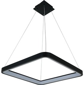 Brilagi - Lustră LED dimabilă pe cablu FALCON SLIM LED/50W/230V 50x50 cm neagră + telecomandă