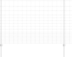 vidaXL Gard cu Stâlp Argintiu 1,5 x 25 m Oțel