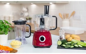 Robot de bucatarie Russell Hobbs Desire 24730-56, 600W, 2.5 L, 2 viteze +Pulse, Rosu