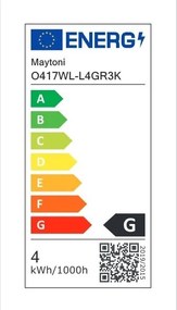 Aplica de perete exterior cu iluminat arhitectural IP54 LED Strato gri