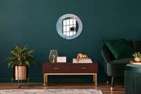 Oglinda cu decor rotunda Textura modernă de marmură