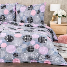 Lenjerie de pat bumbac creponat 4Home Pink illusion, 140 x 200 cm, 70 x 90 cm, 140 x 200 cm, 70 x 90 cm