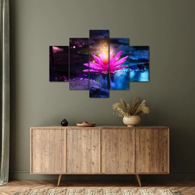 Tablou cu lotus pe apă (150x105 cm)