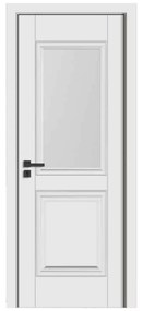 Usa Interior din MDF Novo Doors ND13 LUX PREMIUM, Cadru din Lemn Masiv, KIT COMPLET, Toc Reglabil de 10 CM INCLUS, Plinta pe Ambele Parti (Culoare: