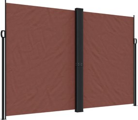 vidaXL Copertină laterală retractabilă, maro, 220x600 cm