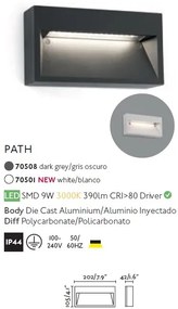 Aplica LED de exterior IP44 iluminat ambiental PATH gri