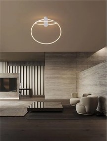 Lustra LED aplicata design modern minimalist KIKLOS alb
