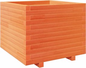 vidaXL Jardinieră grădină, maro ceruit, 60x60x49,5 cm, lemn masiv pin