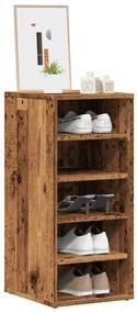 vidaXL Pantofare, 2 buc., lemn vechi, 32x35x70 cm, lemn prelucrat