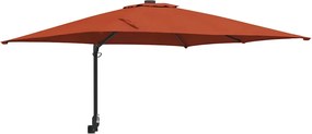 vidaXL Parasol de Grădină Terracota 248,5 x 247,5 x 160 cm