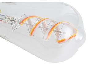 Set 5 becuri Becuri LED inteligente E27 reglabile ST64 RGBW transparente 4W 250lm 2700K