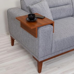 Set Canapea Extensibilă si Fotoliu Liones Tepsili, Gri