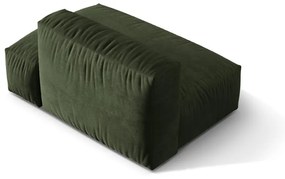 Modul pentru canapea modulară verde cu tapițerie din catifea (cu colț pe partea dreaptă) Martina – Micadoni