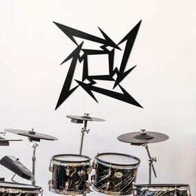 DUBLEZ | Simbol din lemn - Metallica Ninja Star