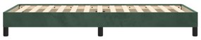 Cadru de pat, verde inchis, 100x200 cm, catifea Verde inchis, 25 cm, 100 x 200 cm