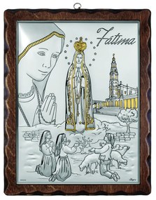 Icoana Maica Domnului de la Fatima 17 x 21 cm