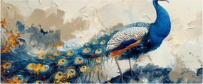 Tablou - Peacock, pictură (120x50 cm)