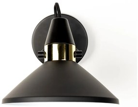 Aplică de perete neagră Jona – White Label