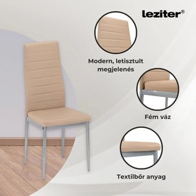 Mabel 6+1 set de luat masa bej-gri