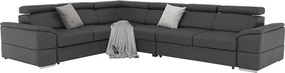 Ansamblu canapele, gri, SEGORIA LUX