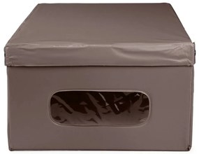 Compactor Cutie de depozitare pliabilă cu capac SMART, 50 x 40 x 25 cm, taupe, S