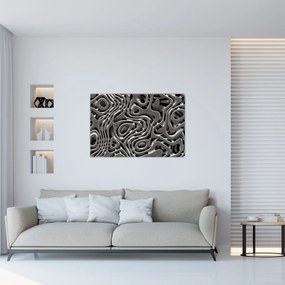 Tablou - Abstractizare metalică (90x60 cm)