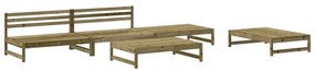 3186605 vidaXL Set mobilier relaxare pentru grădină 5 piese lemn de pin tratat