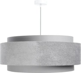 Lustră pe cablu DOBLO 1xE27/60W/230V d. 60 cm gri/argintiu