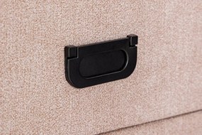 Noptiera cu iluminat LED TOULOUSE 55cm catifea bej