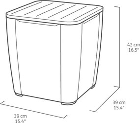 Set mobilier de grădină Iowa Balcon cu masă Luzon cappuccino