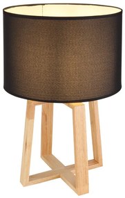 Veioza, lampa de masa modern Moritz negru 30cm