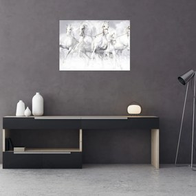 Tablou - Ilustrație de cai de curse (70x50 cm)