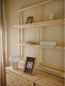 Bibliotecă de perete în culoare naturală din lemn de pin 192x127 cm Groove – Karup Design