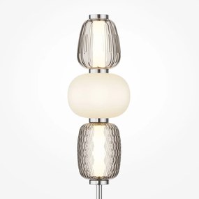 Veioza LED design modern decorativ Pattern crom