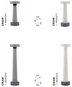 Stalp LED din ciment pentru exterior IP65 Cram Gray H-50cm